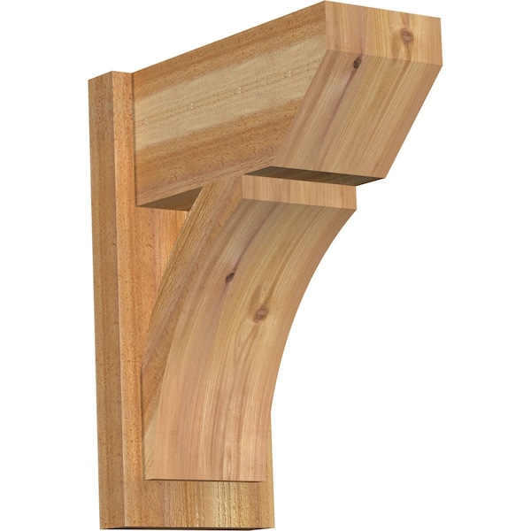 Ekena Millwork Thorton Slat Rough Sawn Outlooker, Western Red Cedar, 8"W x 16"D x 20"H OUT08X16X20THR06RWR - main